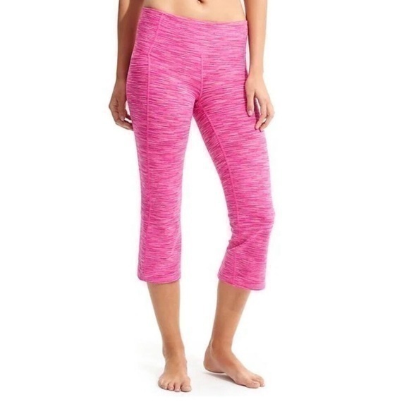 Athleta Pants - Athleta Power Up leggings, space dye pink